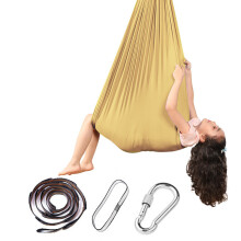 (Gold, 280*100CM) Therapy Swing Kids Cuddle Hammock With Autism Adhd Outdoors Aspergers Sensory