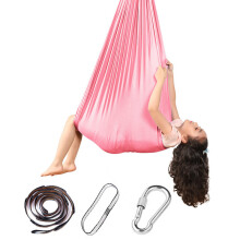 (Pink, 280*150CM) Therapy Swing Kids Cuddle Hammock With Autism Adhd Outdoors Aspergers Sensory