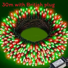 (Red Green) Led 300 30m Light String With Remote Control And Timed Decor Courtyard For