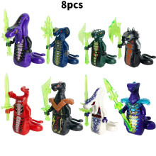 Blocs de construction serpent Ninjago avec arme modèle éducatif enfants cadeaux d'anniversaire