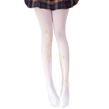 Soft Stretchy Tights Pantyhose 120D Opaque-plum white