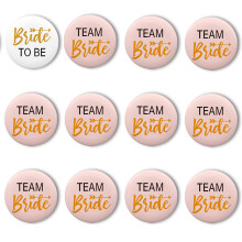 Bride To Be Badges Bridesmaids Accessory-Type B 12 piece set