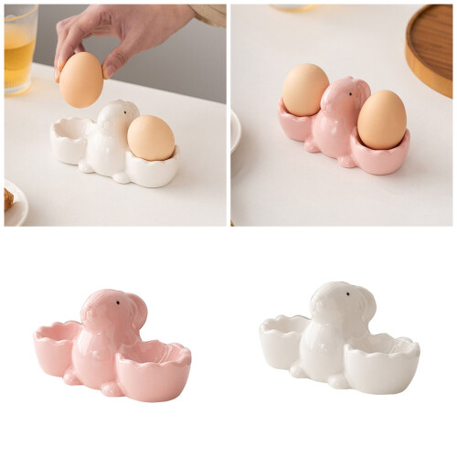 Soft Boiled Eggs Holder Breakfast Kitchen Cooking Tool-White 2