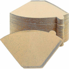100/200pcs #4 Cone Coffee Filter 8-12 Cup, Unbleached Natural Paper, No Blowout, Disposable for Pour Over And Drip Coffee Maker