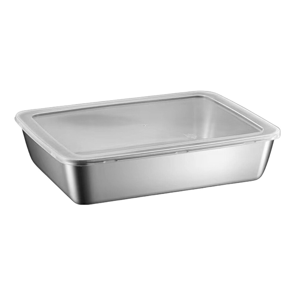 Stainless Steel Grilling Prep And Serve-1 Pack With Lid 7751000110024