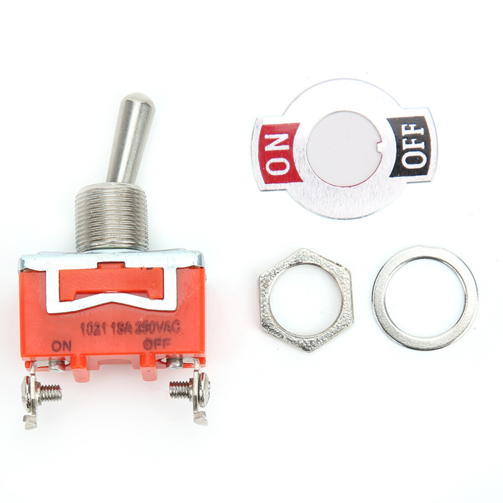 10PCS E TEN1021 AC 15A Mini Toggle Switch ON OFF 2