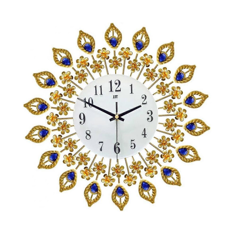 Wall Clock, Peacock Wall Clock Vintage Large Silent Wall Clock