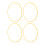 4Pcs 21 Inch Wheel Rim Protector Ring Aluminum 6