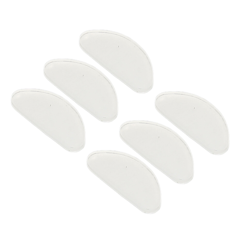20 Pairs D Shaped Anti-Slip Silicone Adhesive Nose Pads for Glasses