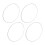4Pcs Wheel Rim Protector Aluminum Alloy Scratch 10