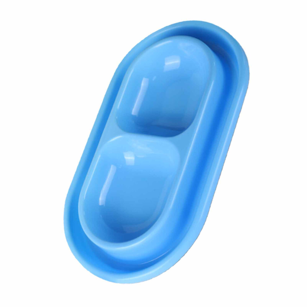 Outdoor Waterproof Cat Feeding Bowl, Portable Double PP Bowl for Camping Travel-image-OPC-PKGB9WN-NEW