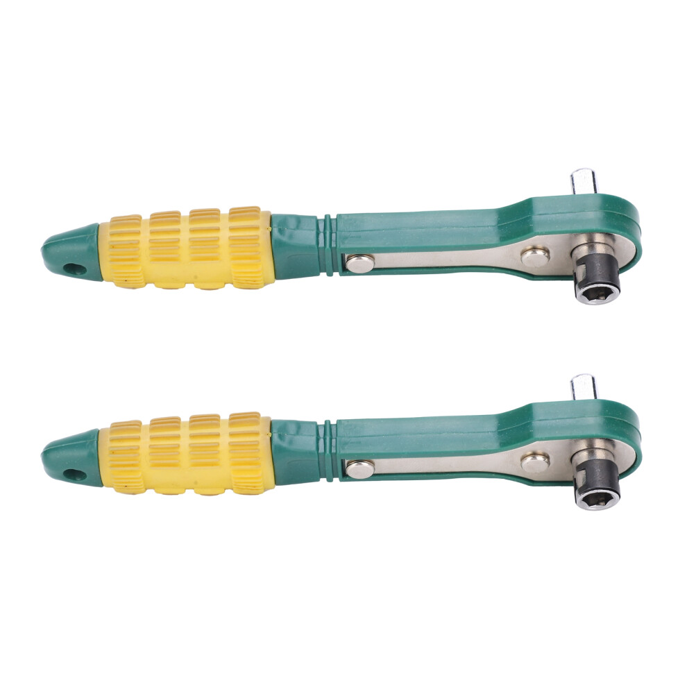 2Pcs Ratchet Wrench 1/4 Hex Socket 45# Steel Drive 8320539279718
