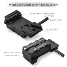 NX5 Montura V Placa NP-F negro 34W 9.5x5.5x3.7cm