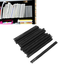 50 piezas de espiral de 19 mm de diámetro, 170 hojas, A4, negro