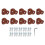 10PCS Rock Climbing Holds PE Ergonomic Comfortable 1