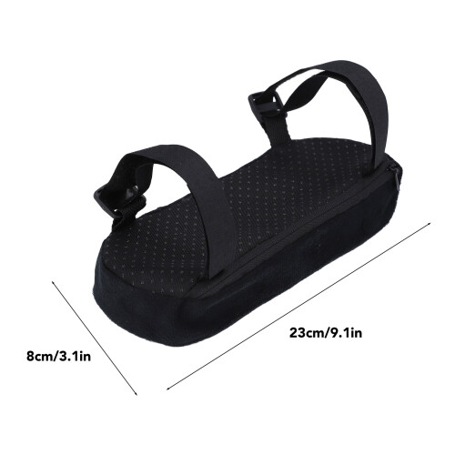 4 pezzi copri-cuscinetti per braccioli della sedia, 23x8x3 cm, nero 1