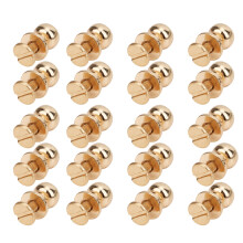 20 Stück 9x8mm Kupfer-Nieten & Schrauben für Lederbeutel, Schuhe DIY-Zubehör