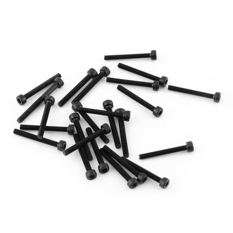 M3 Hex Socket Cap Head Screw Bolt Set Black