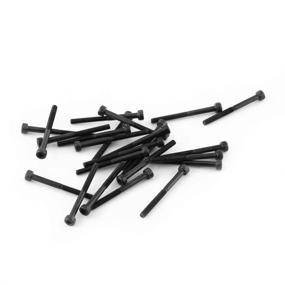 M3 Hex Socket Cap Head Screw Bolt Set Black