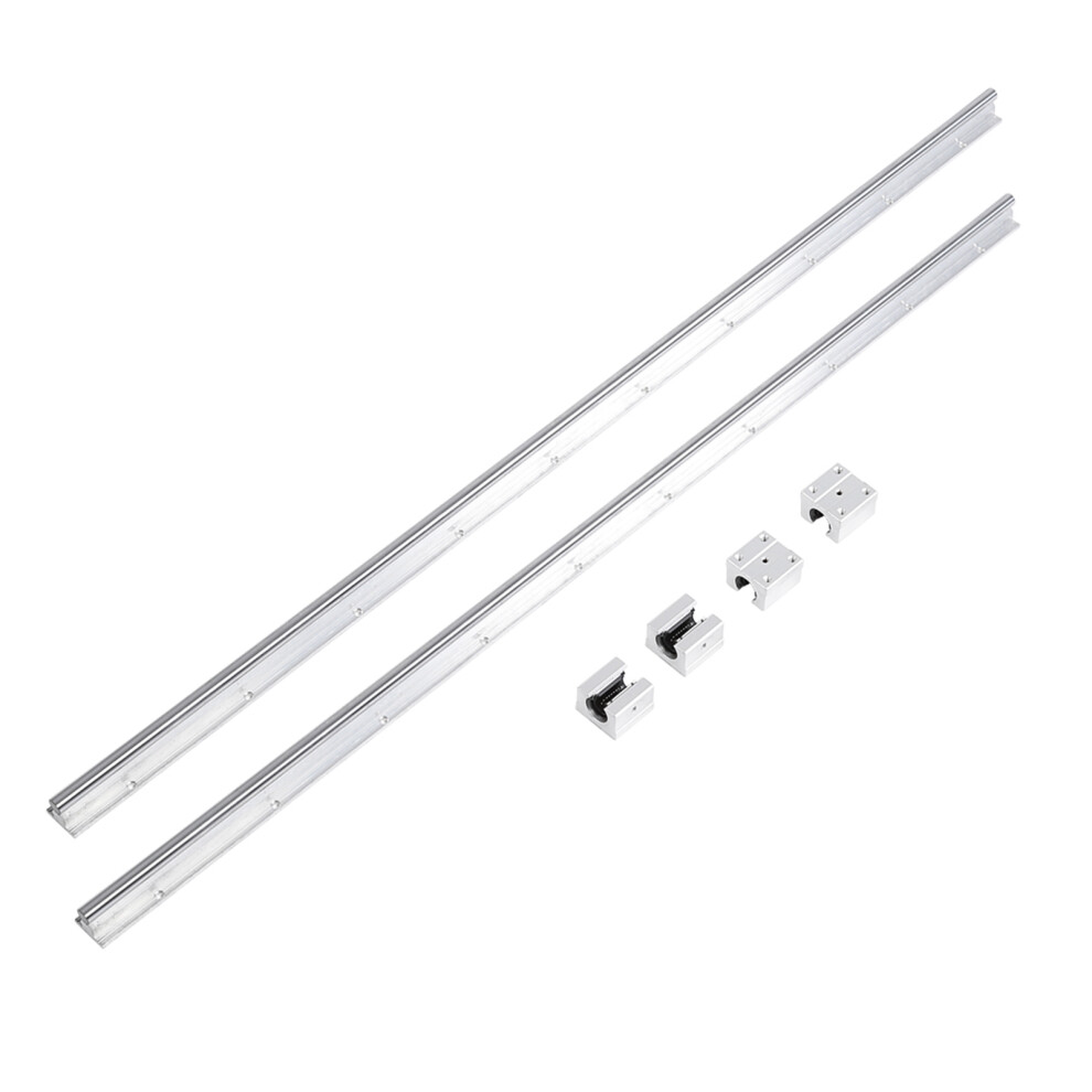 2Pcs SBR12-1000mm 12mm Linear Slide Rail Shaft