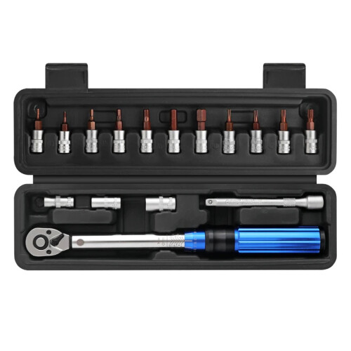 1/4" Torque Wrench Set, 16PCS Bicycle Hand Torque