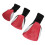 3pcs Club Head Cover with Interchangeable Tags 3