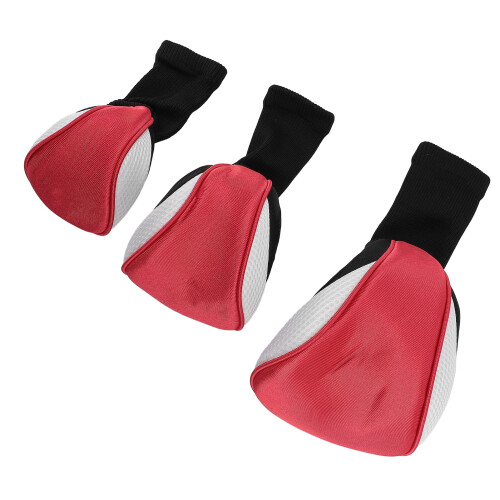 3pcs Club Head Cover with Interchangeable Tags 2