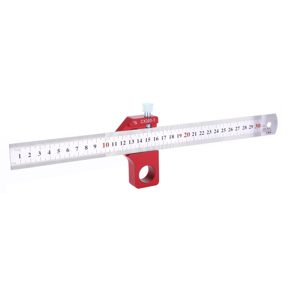 Cx300-1 Aluminum Woodworking Square Ruler, 300Mm, 0.1Mm Accuracy 8231349458562