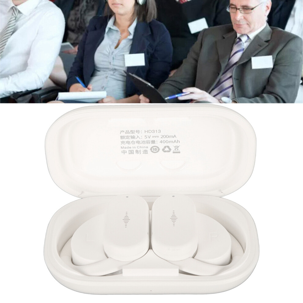 Bluetooth 5.3 Translator Earbuds, 74 Languages, 70 Accents, White 8041349458611