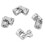 4pcs Shaft Coupling Motor Connector DIY Steering 6