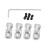4pcs Shaft Coupling Motor Connector DIY Steering 4