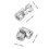 4pcs Shaft Coupling Motor Connector DIY Steering 9