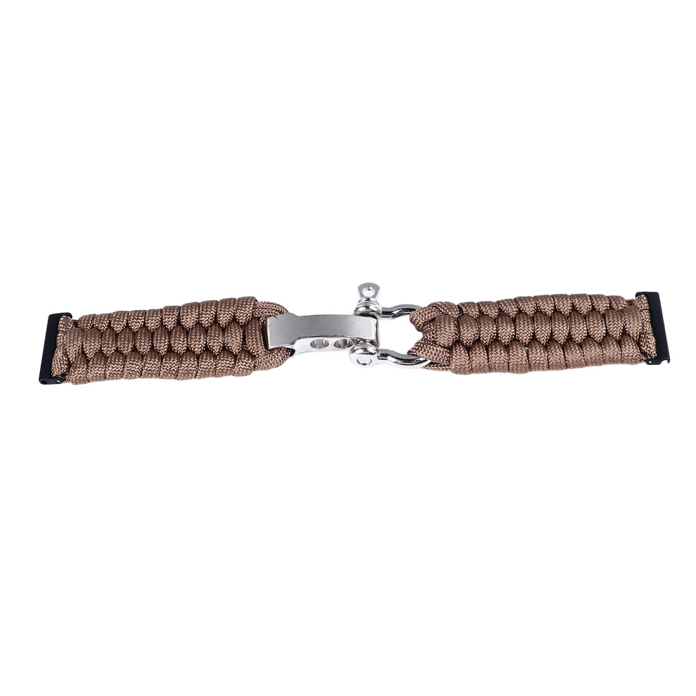 Replacement 24Mm Nylon & Alloy Braided Watch Band For Suunto7 & 9 Brown 5041349460839