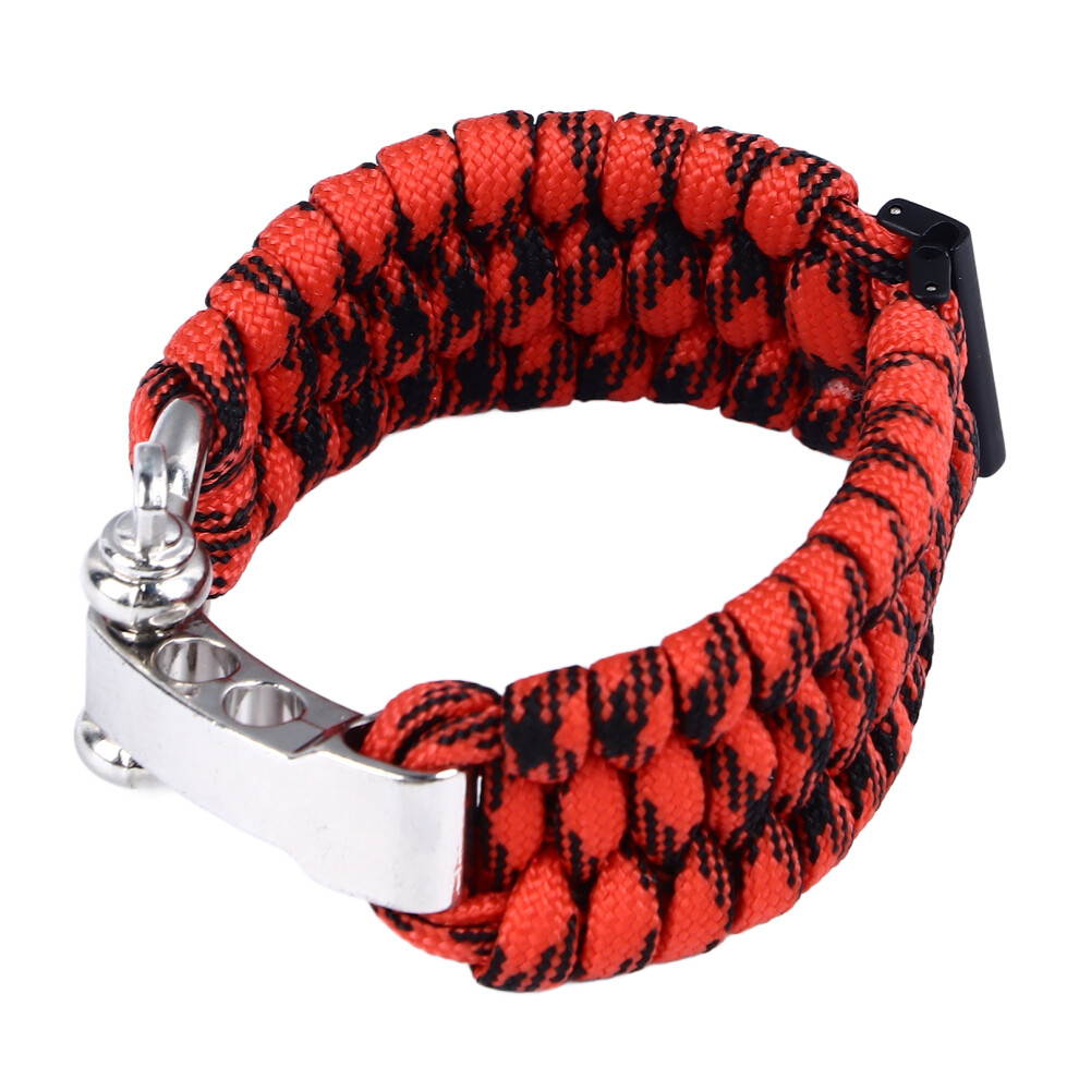 Nylon Paracord Watch Strap For Suunto 7,9,D5i 24Mm Red Black Black,Red 9311349460785