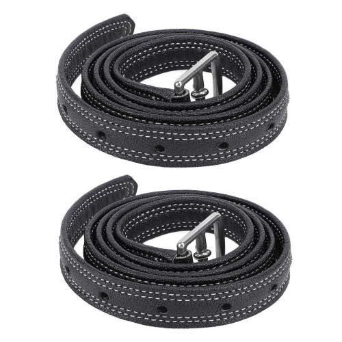 2pcs Equestrian Stirrup Strap Cowhide Thickened