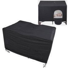 Portable Baby Crib Blackout Cover with Dual Zippers Fits 101x72x74cm