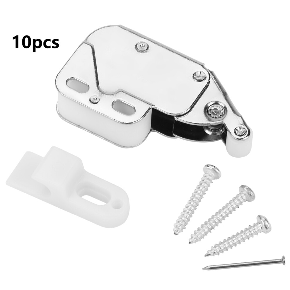 10PCS Mini Tip Cupboard Touch Catch Latch Lock