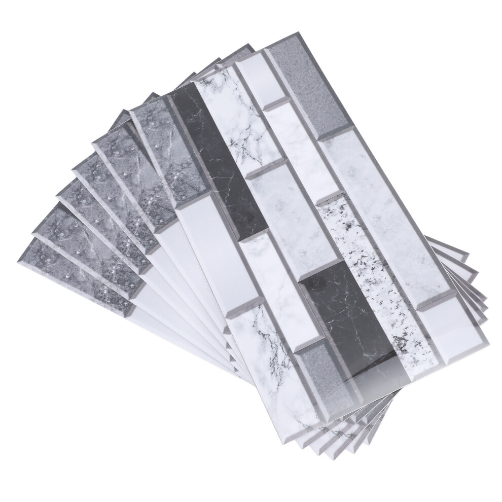 6 Pcs Pvc Kitchen Backsplash Wallpaper Waterproof Peel And Stick 15Cm X 30Cm 4991349462931