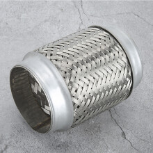 Edelstahl-Flexible Abgasleitung 3,5 Zoll x 6 Zoll Geflochtenes Spiralrohr