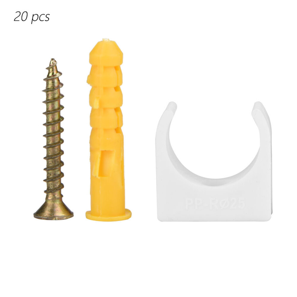 20pcs 16/20/25/32mm U Shaped Pipe Clamp Water Pipe