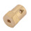 4pcs Brass Extended Shaft Hex Coupling Coupler 10