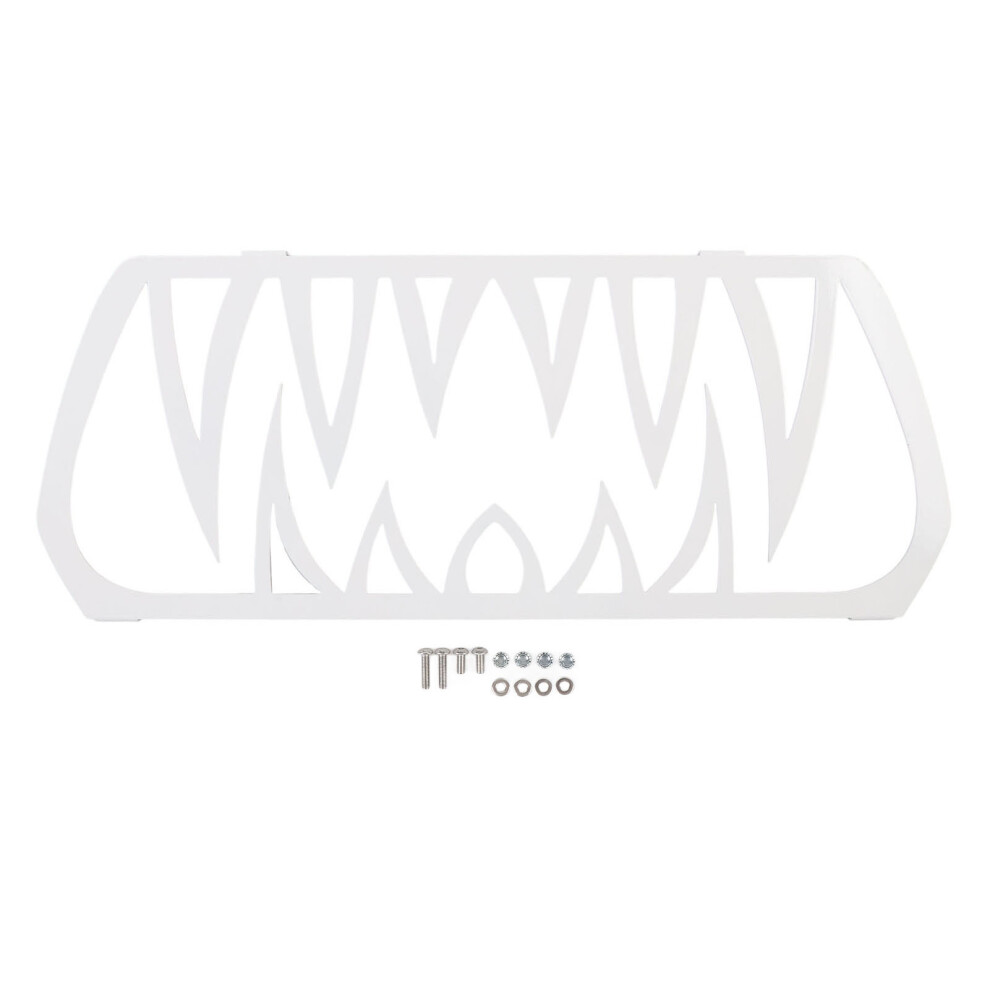 Front Grille Teeth Insert Aluminum Powder Coated White 8320539287492