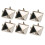 100 Stück 10 mm Silberne Pyramiden-Studs für einzigartige Modeaccessoires 1