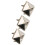 100 Stück 10 mm Silberne Pyramiden-Studs für einzigartige Modeaccessoires 9