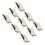 100 Stück 10 mm Silberne Pyramiden-Studs für einzigartige Modeaccessoires 13