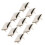 100 Stück 10 mm Silberne Pyramiden-Studs für einzigartige Modeaccessoires 12