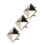 100 Stück 10 mm Silberne Pyramiden-Studs für einzigartige Modeaccessoires 3