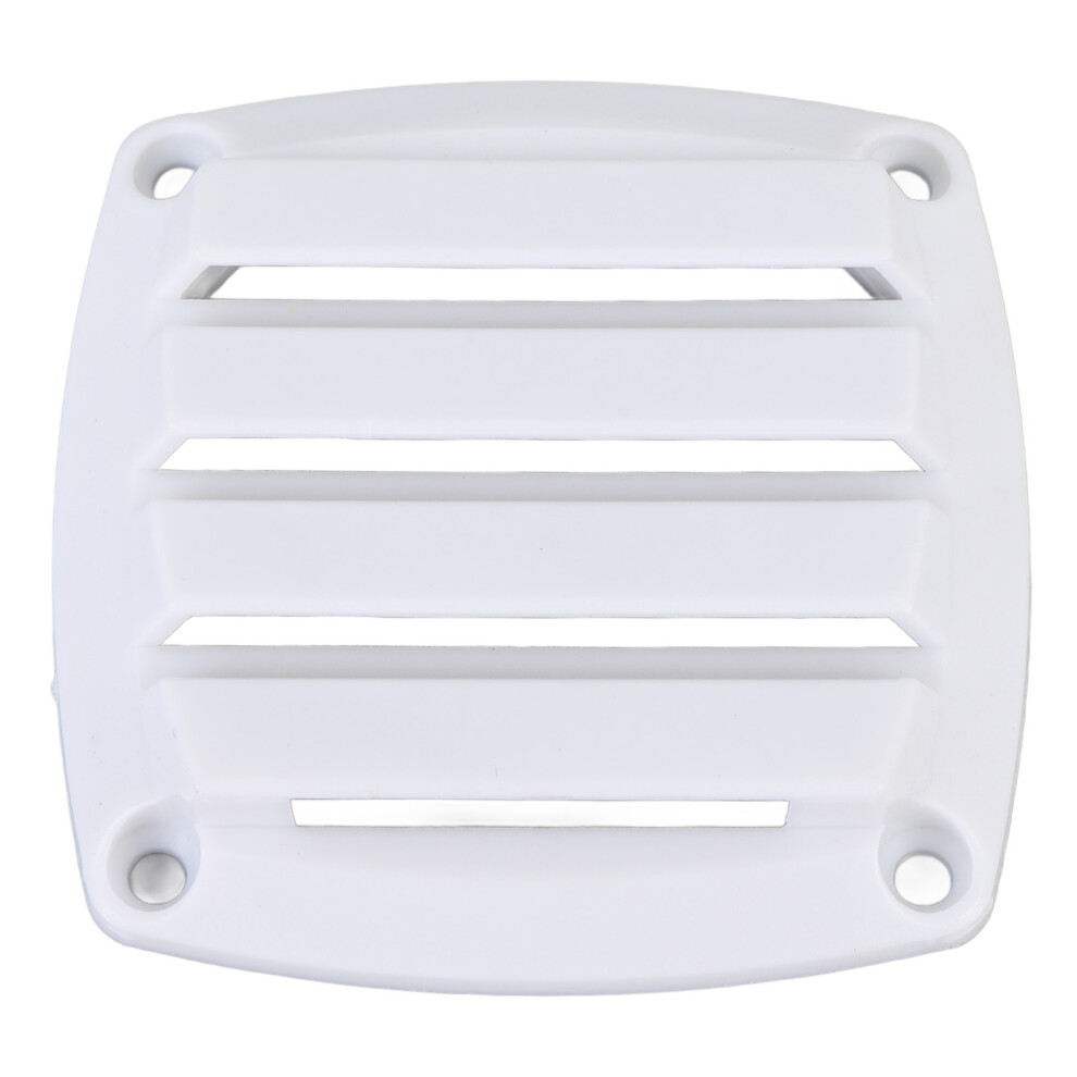 Louvered Flush Plastic Thru Vent 3In Boat Vent White 8320539288901