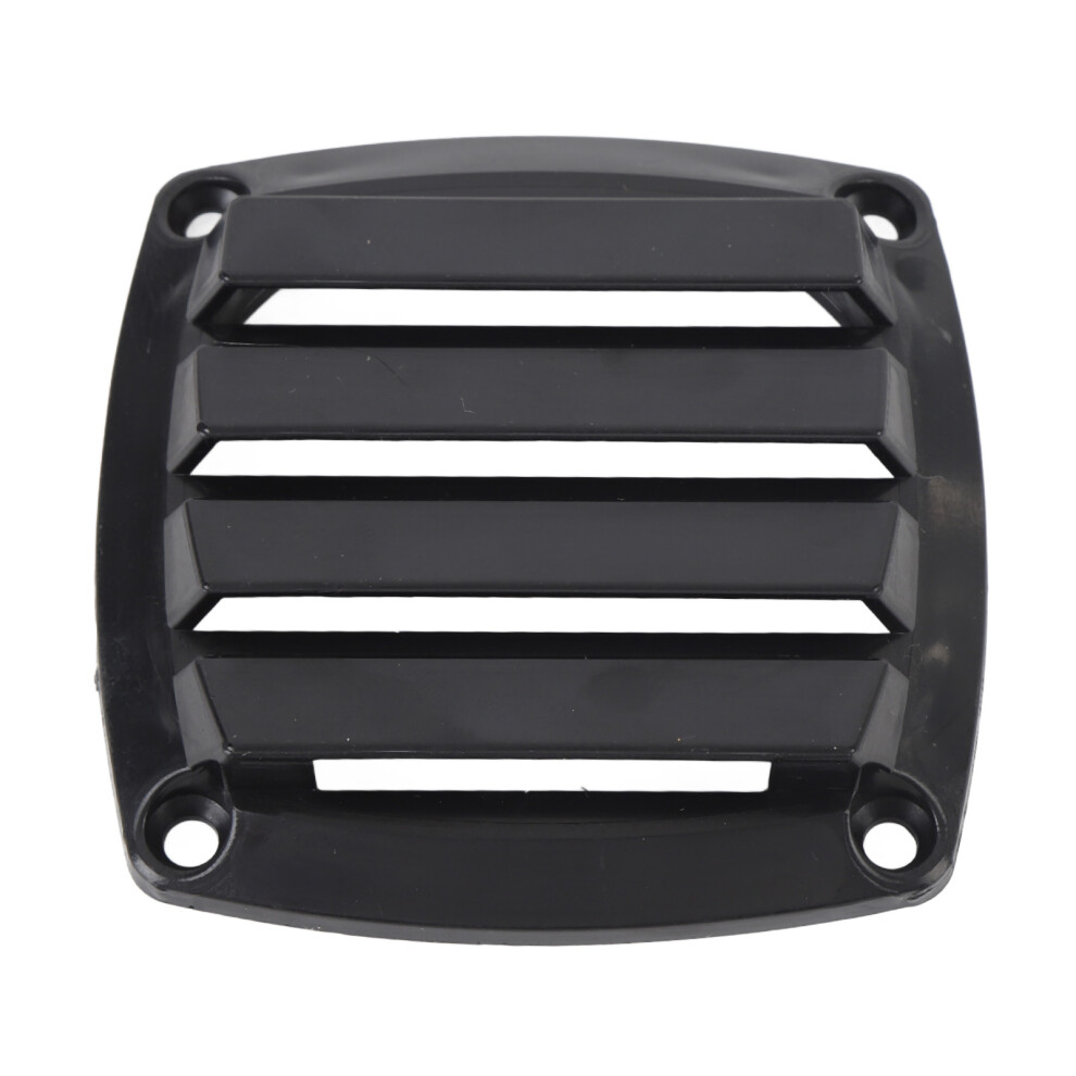 Louvered Flush Plastic Thru Vent 3In Boat Vent Black 8320539289007
