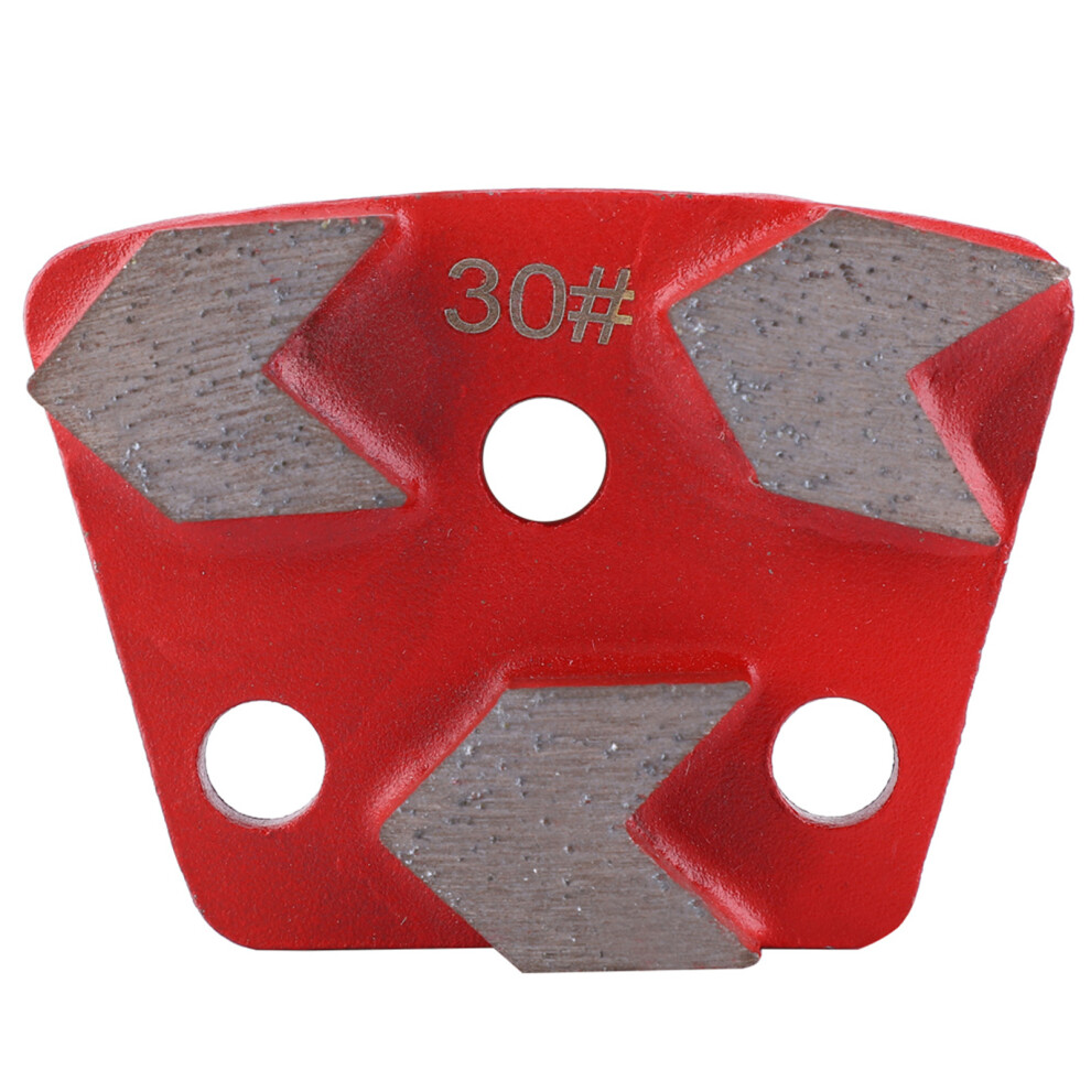 3PCS Trapezoid Diamond Floor Grinding Pad Disc #30